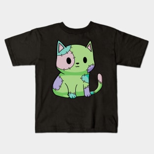 Frankenkitten Cat Halloween Kids T-Shirt